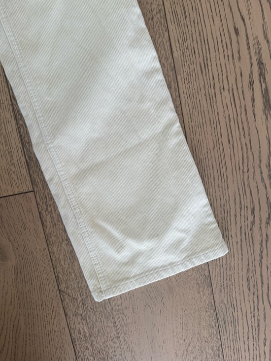 Brandy Melville Cream 100% Cotton Corduroy Flare Pants size Small - Picture 3 of 11